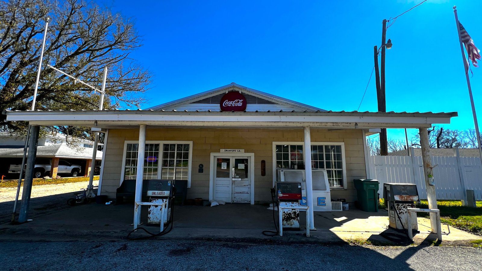 Exterior of Donnell's General Store, a country store in Swampers, Louisiana, open since 1934